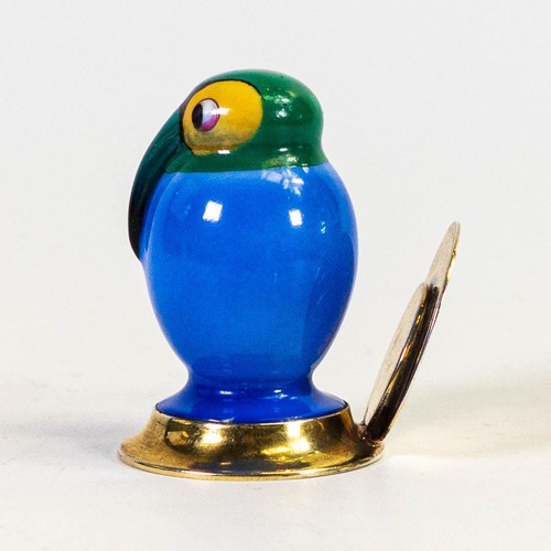 1104 - Royal Doulton comical bird menu holder, height 5cm