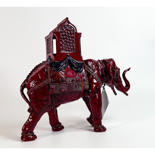 1149 - Royal Doulton Flambe Archives Burslem Artwares model of a Shanxi elephant BA42. Limited edition 28/2... 