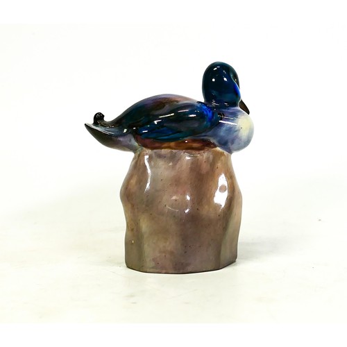 1192 - Royal Doulton rare birds Mallard duck on a stump HN132