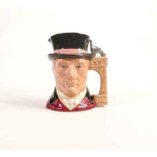 1275 - Royal Doulton large character jug George Stephenson D7093 limited edition