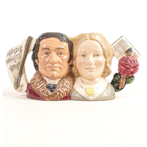 1278 - Royal Doulton double character jug Jane Ayre & Mr Rochester D7115, limited edition