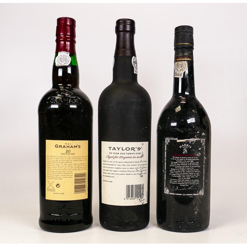 1389 - Three bottles of Port to include Taylor's 10 Year Old Tawny Port, Quarles Harris Port 1978 and W. & ... 