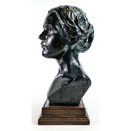 1455 - Large 20th century plaster bust, height 37cm