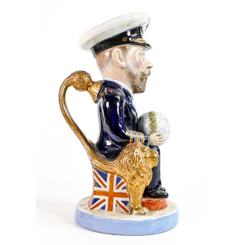 1460 - Wilkinson's Toby jug King George V, designed and signed by Sir Francis Carruthers Gould, height 30cm... 