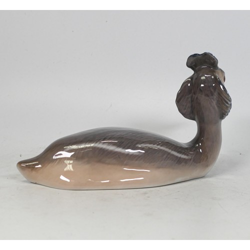 1512 - Royal Copenhagen porcelain Grebe No3263, length 19cm