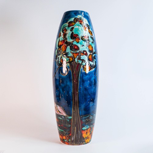 1552 - Large Anita Harris Art Pottery vase decorated with an Eastern figure titled 