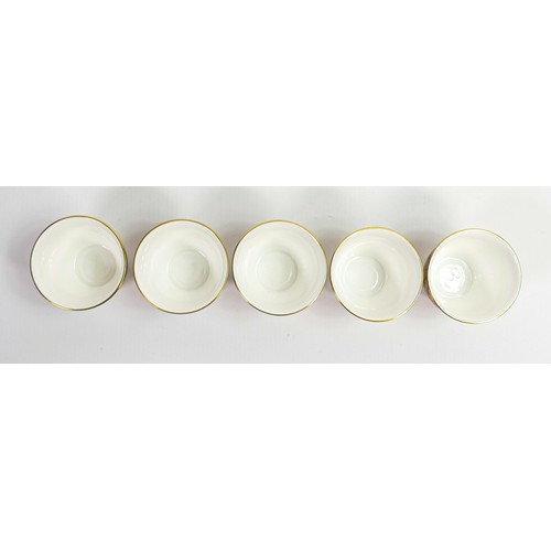 1642 - De Lamerie Fine Bone China heavily gilded tea bowls, specially made high end quality items, made in ... 