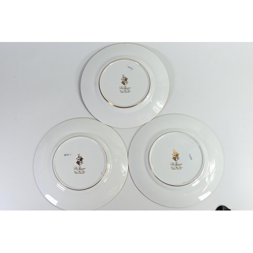 1705 - Set of six De Lamerie pink Royale plates, specially made high end quality items, made in England. Di... 