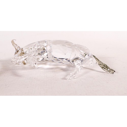 1727 - Swarovski crystal Gnu, height 9cm