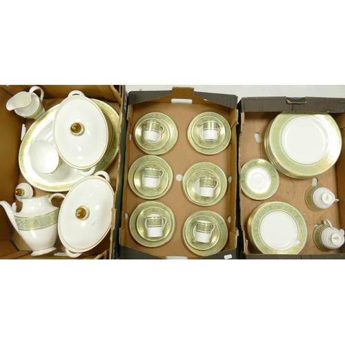 1747 - Royal Doulton English Renaissance pattern tea, coffee & dinnerware to include tureens, coffee pots, ... 