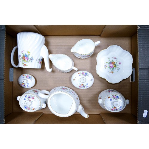 1755 - A large collection of Minton Marlow pattern tea & coffee ware to include tea & coffee services, trio... 