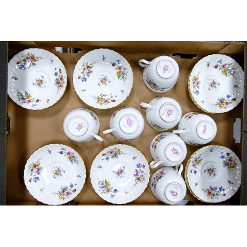 1755 - A large collection of Minton Marlow pattern tea & coffee ware to include tea & coffee services, trio... 