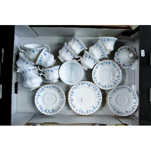 1764 - Royal Albert Memory Lane pattern tea & dinner ware to include - dinner plates, tea pot, tea set etc.... 