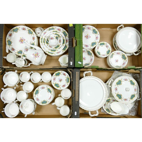 1799 - Royal Albert Berkeley patterned tea and dinner ware to include - 3 lidded tureens, 12 salad plates, ... 