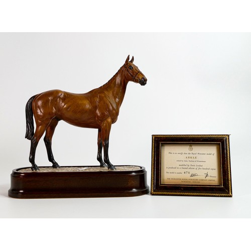 1862 - Royal Worcester model of Arkle, owned by Anne, Duchess of Westminster, modelled by Doris Lindner on ... 