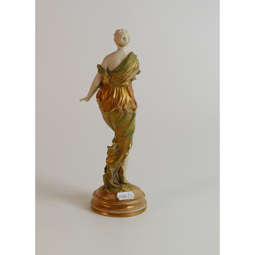 1889 - Royal Worcester extremely rare classical figure, model RW2654, issued in 1916 and described in the C... 