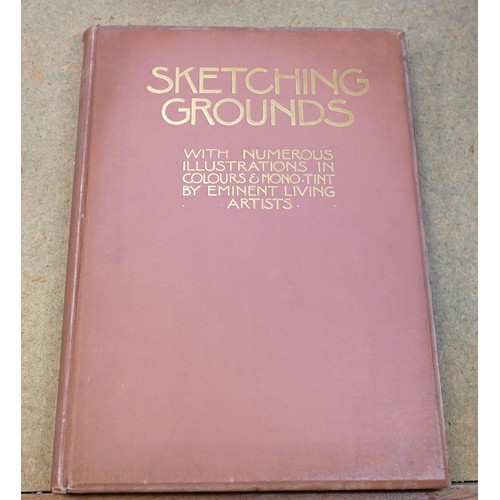 1947 - 4 x art related books - Childs new drawing book of figures, pub. David Bouge, sketching from nature ... 