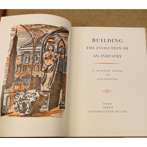 1949 - 13 x building, roads and related books includes Building laws New York 1946 3 vols, Dictionary of En... 