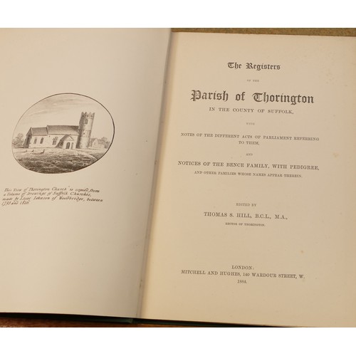 1951 - 38 x books on Suffolk and Eastern England, as photographed, dating from the 18th century.