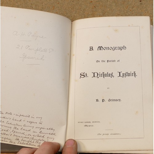 1951 - 38 x books on Suffolk and Eastern England, as photographed, dating from the 18th century.