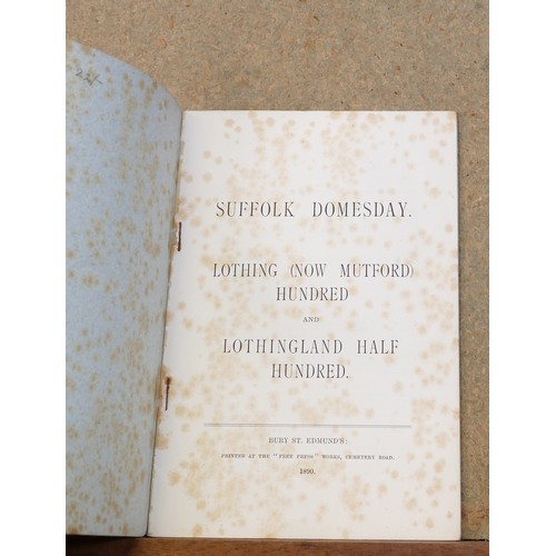 1951 - 38 x books on Suffolk and Eastern England, as photographed, dating from the 18th century.