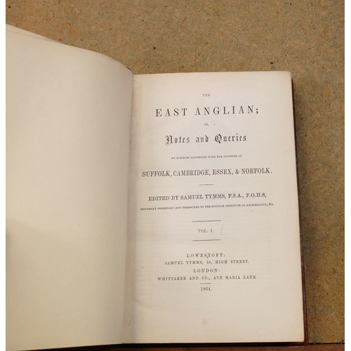 1951 - 38 x books on Suffolk and Eastern England, as photographed, dating from the 18th century.