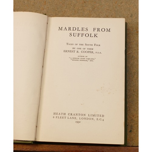 1951 - 38 x books on Suffolk and Eastern England, as photographed, dating from the 18th century.