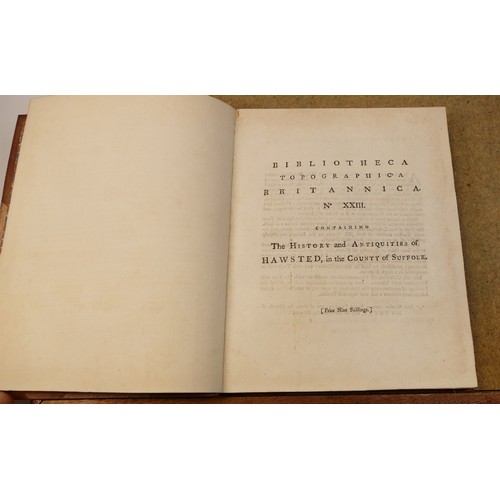 1952 - 4 x larger volumes on Suffolk - The History of Awsted Suffok 1784 Cullum, West Suffolk illustrated B... 