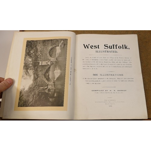 1952 - 4 x larger volumes on Suffolk - The History of Awsted Suffok 1784 Cullum, West Suffolk illustrated B... 