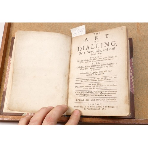 1955 - Three early books purchased from Sothebys during mid last century - The art of Dialling 1675 William... 