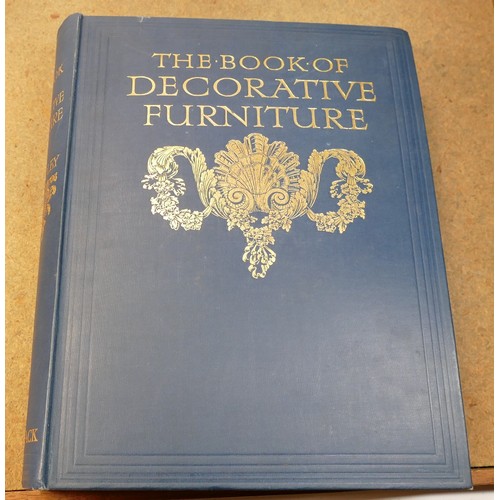 1957 - The book of decorative furniture in 2 large vols TC & EC Jack, together with Memorials of Edinburgh ... 