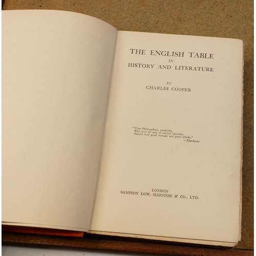 1959 - 10 x Cookery & household books mainly 19th century - The spirit of cookery Thudichum 1895, Pot-Pourr... 