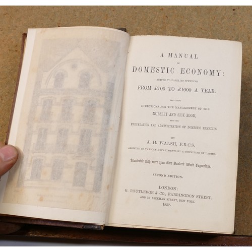 1959 - 10 x Cookery & household books mainly 19th century - The spirit of cookery Thudichum 1895, Pot-Pourr... 