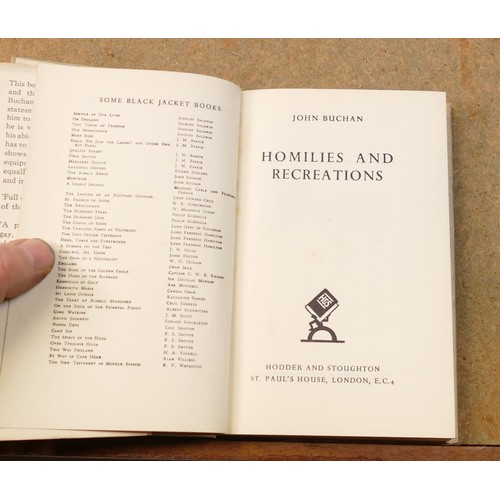 1964 - 5 x first editions and later by John Buchan - Homilies & recreations, Prester John, The Three Hostag... 