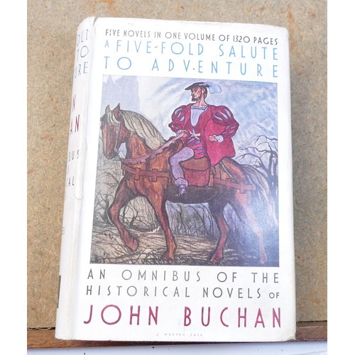 1970 - 3 books by John Buchan - 1st edition A Five Fold Salute to Adventure 1913, Holilies & Recreations fi... 