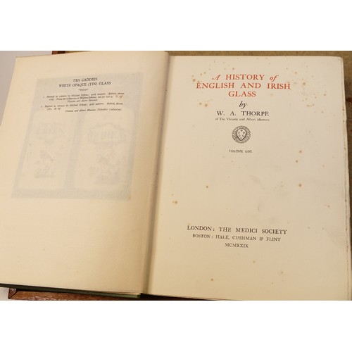 1976 - Collection of 10 books on glass, clocks & silver incudes American Glass McKearin, History of English... 