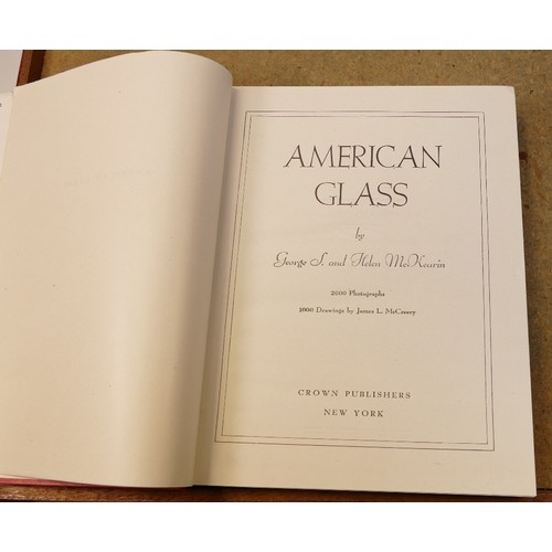 1976 - Collection of 10 books on glass, clocks & silver incudes American Glass McKearin, History of English... 