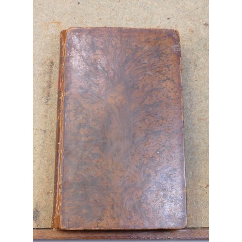 1979 - Collection of 17 leather bound books including The Young Gentleman & Ladys Philosophy 1781, Poems ch... 