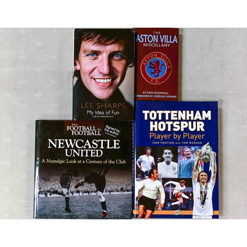 1998 - A large collection of signed hardback Football related books including Lee Sharpe, Terry Venables, B... 