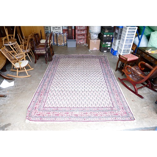 2032 - Large hand made oriental carpet / rug, size 321 cm and 230 cm