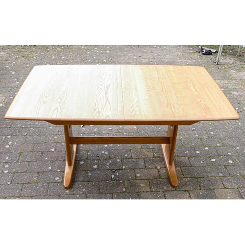 2101 - Late 20th century Light coloured Ercol Windsor medium dining table (extendable) 1193 plus specially ... 