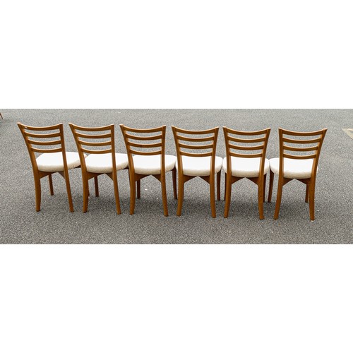 2102 - Late 20th century Light coloured Ercol Mantua design dining chairs 2380 (6)