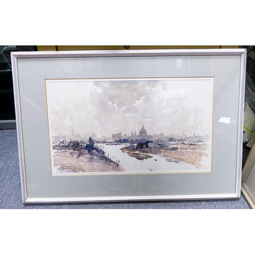 2137 - Reginald George Haggar (1905–1988), watercolor painting of London 