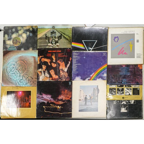 2190 - A collection of 1970's & 80's LPs including Rainbow Rising, 24 Carat Purple, Dio the Last in Line, R... 