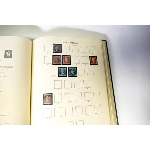 2255 - Comprehensive GB stamp collection in Windsor album - includes some good stamps - penny black & 2d im... 