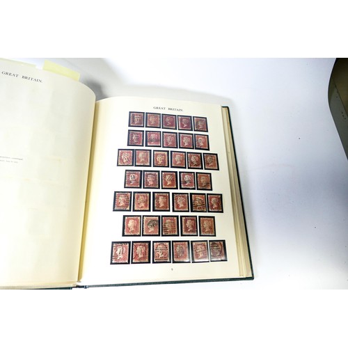 2255 - Comprehensive GB stamp collection in Windsor album - includes some good stamps - penny black & 2d im... 