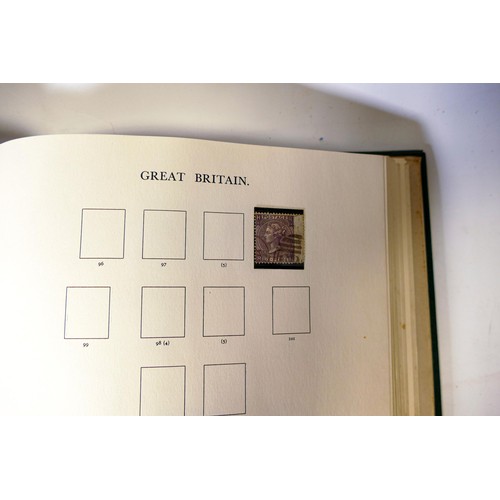 2255 - Comprehensive GB stamp collection in Windsor album - includes some good stamps - penny black & 2d im... 