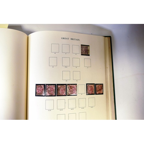 2255 - Comprehensive GB stamp collection in Windsor album - includes some good stamps - penny black & 2d im... 