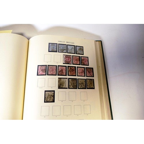 2255 - Comprehensive GB stamp collection in Windsor album - includes some good stamps - penny black & 2d im... 