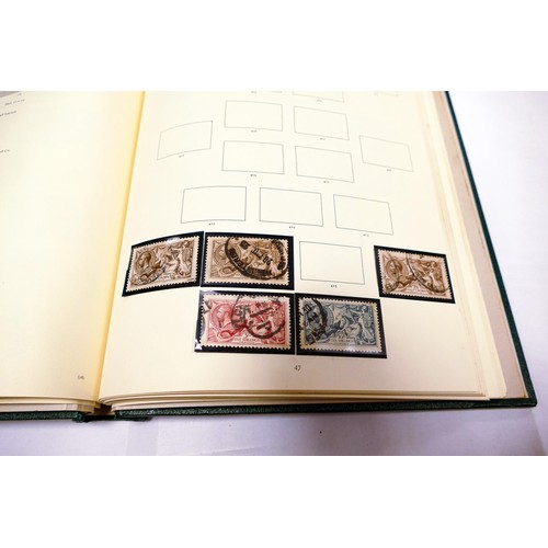 2255 - Comprehensive GB stamp collection in Windsor album - includes some good stamps - penny black & 2d im... 